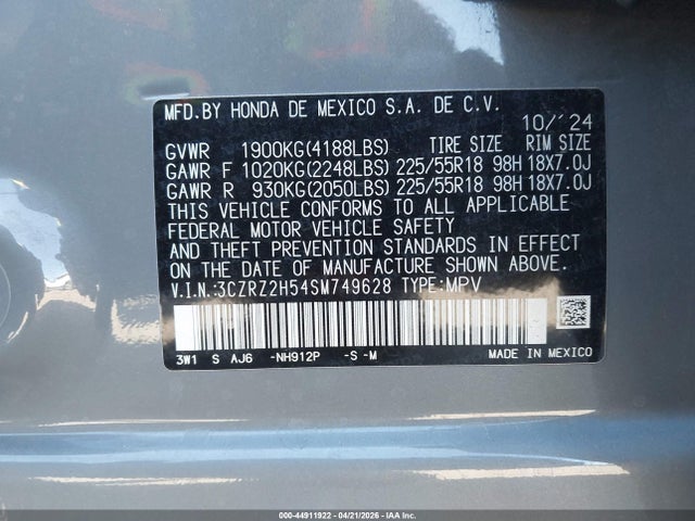 Honda HR-V Awd Sport