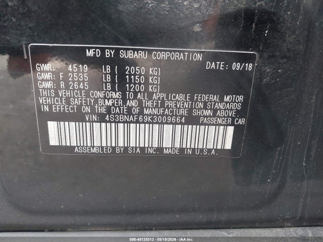 Subaru Legacy 2.5i Premium