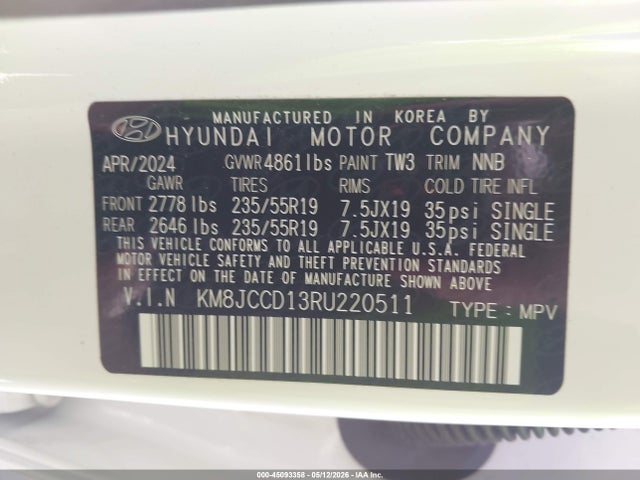 Hyundai TUCSON Sel Convenience