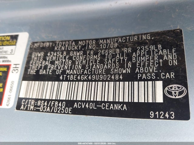 Toyota Camry Le