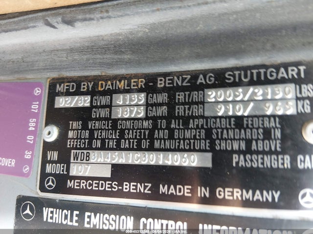 Mercedes-Benz 380 Sl