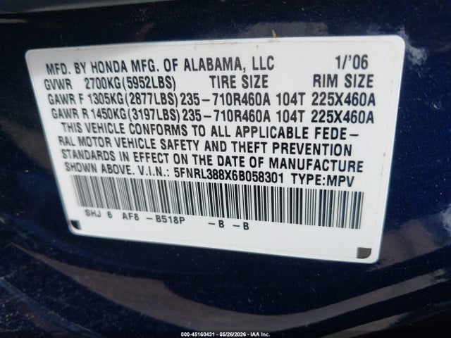 Honda Odyssey Touring