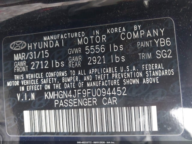 Hyundai Genesis 5.0