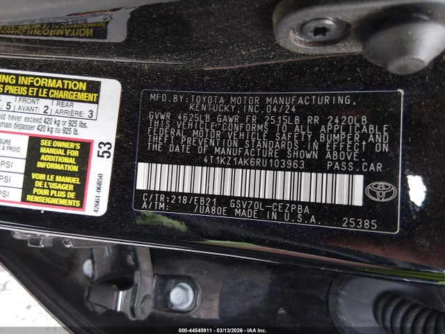 Toyota Camry Trd V6