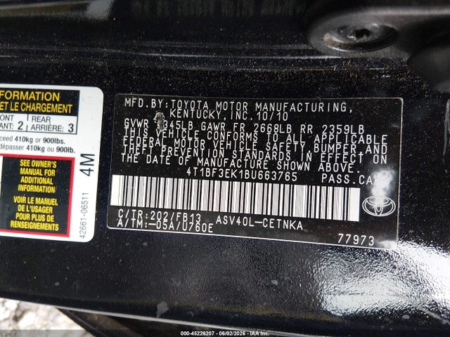 Toyota Camry Le