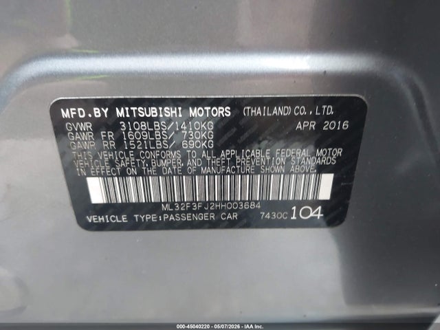 Mitsubishi Mirage Es