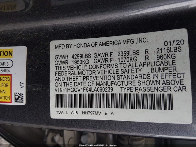 Honda Accord Ex-l
