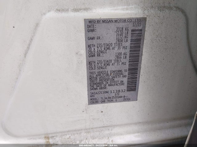 Nissan Murano Sl Fwd