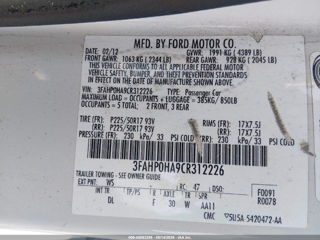 Ford Fusion Se