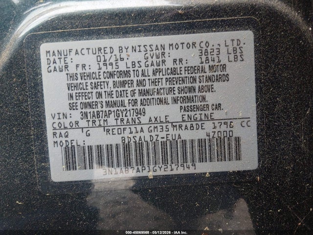Nissan Sentra Sv