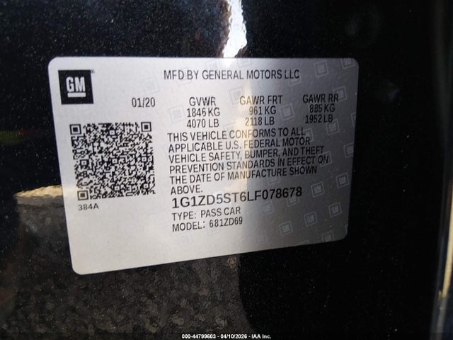 Chevrolet Malibu Fwd Lt