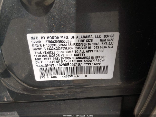 Honda Pilot Vp