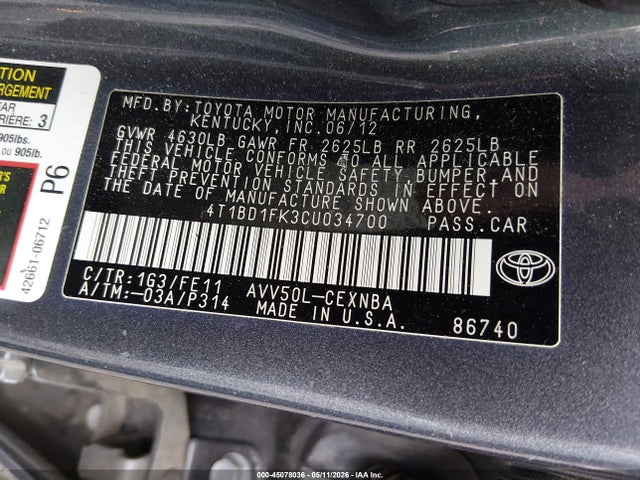 Toyota Camry Le
