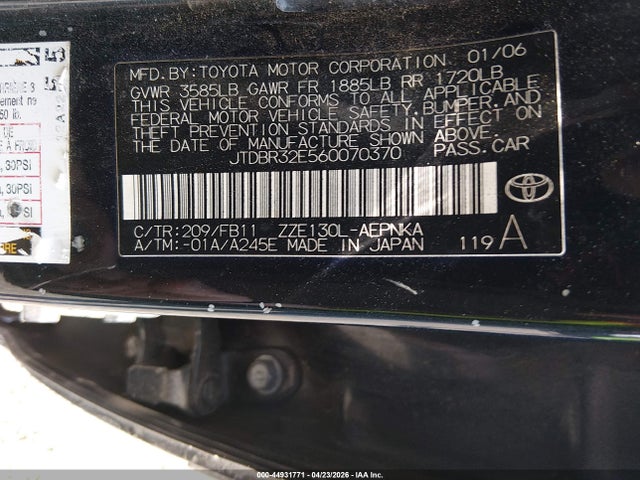 Toyota Corolla Le