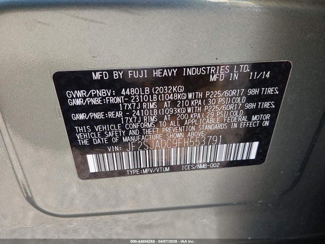 Subaru Forester 2.5i Premium