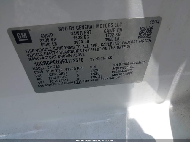 Chevrolet Silverado 1500 Wt