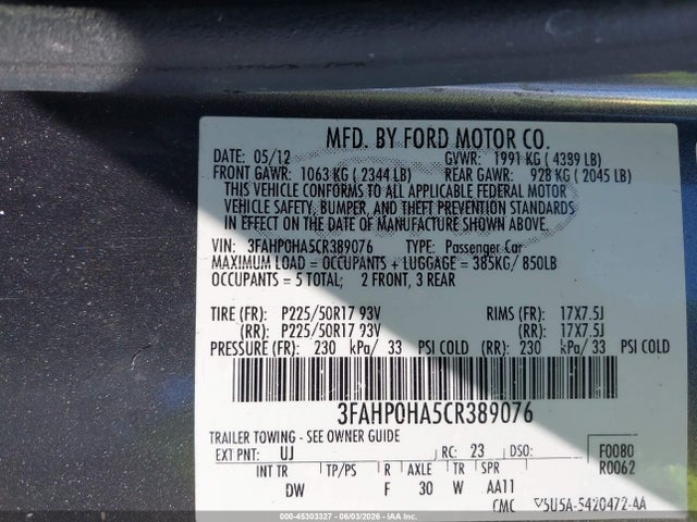 Ford Fusion Se