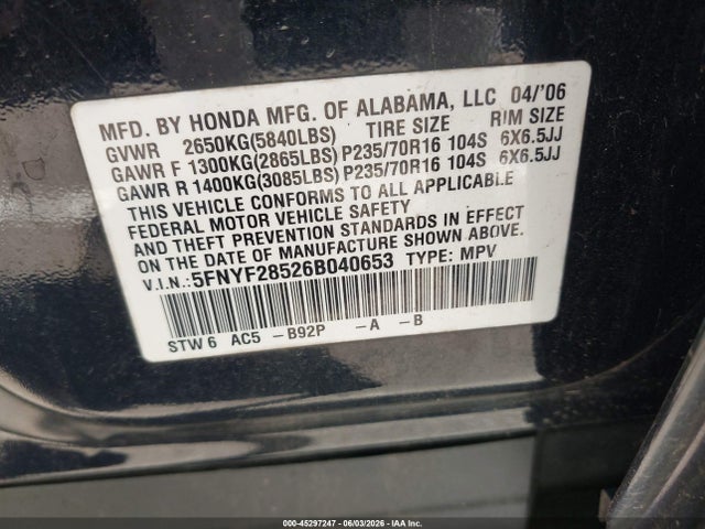 Honda Pilot Ex-l