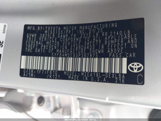 Toyota Corolla Le