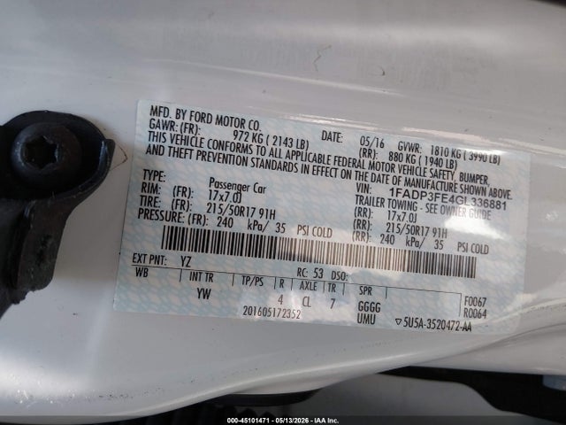 Ford Focus Se