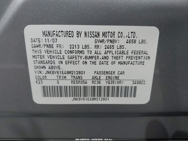 INFINITI G35 Journey