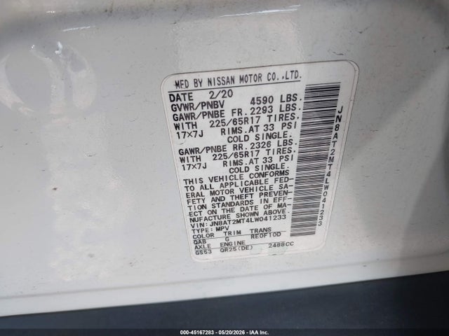 Nissan Rogue Sv Fwd