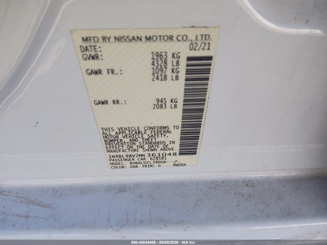 Nissan Altima S Fwd