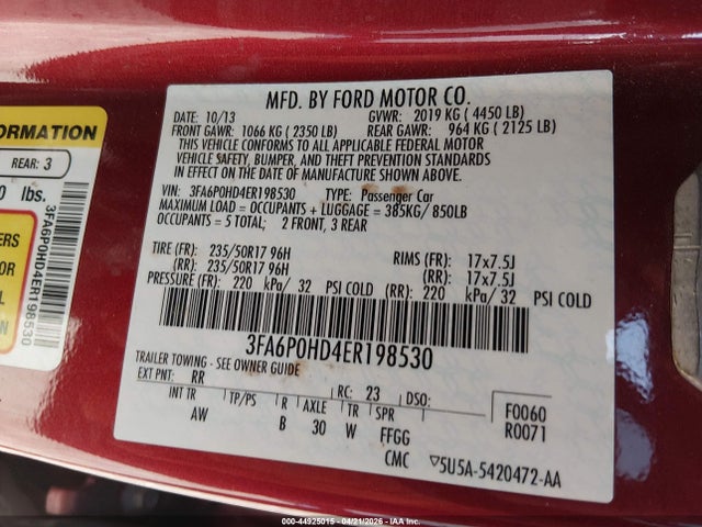 Ford Fusion Se
