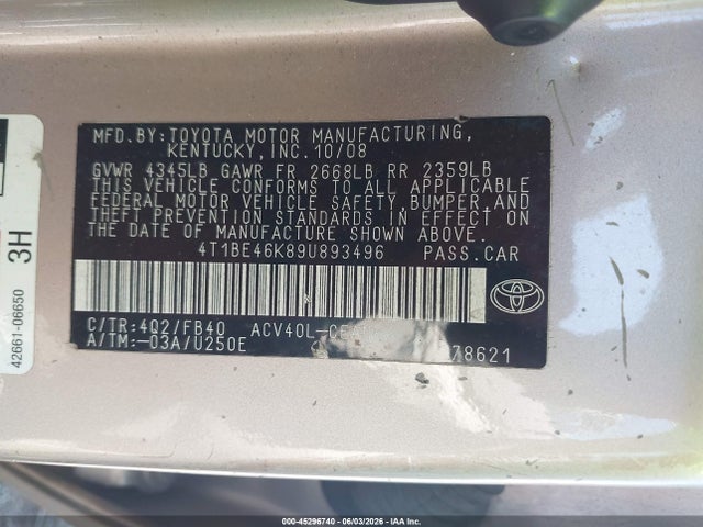 Toyota Camry Le