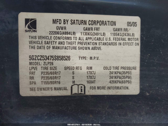 Saturn Vue V6