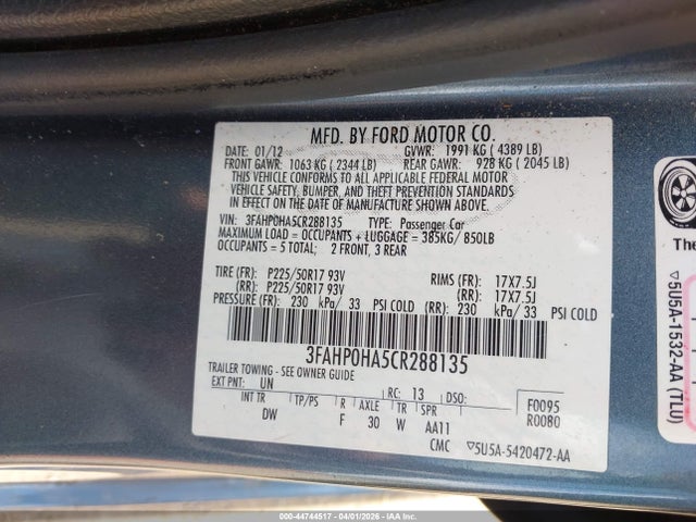 Ford Fusion Se