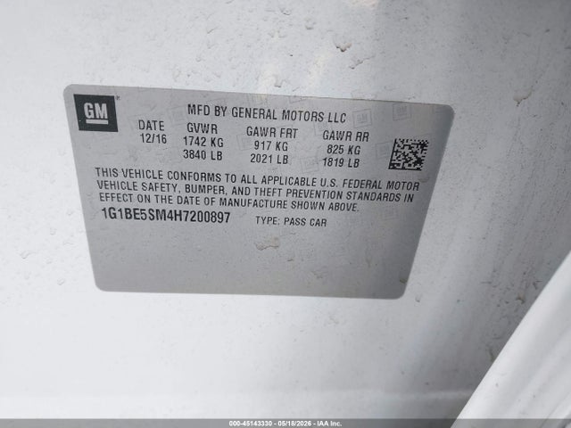 Chevrolet Cruze Lt Auto