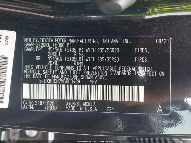 Toyota Highlander Hybrid Limited