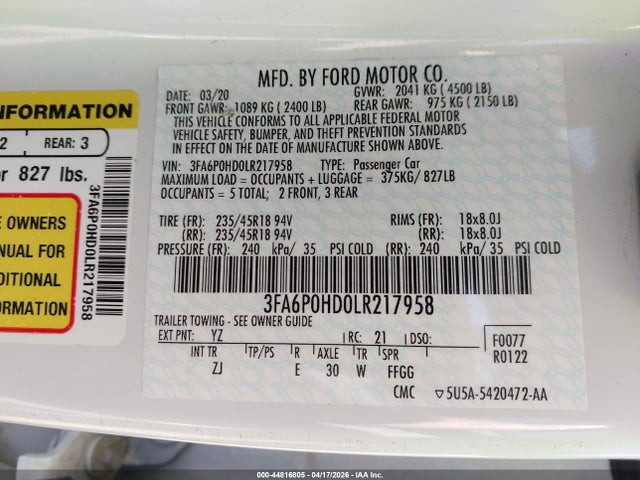 Ford Fusion Se