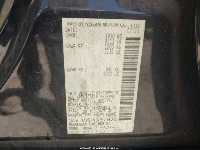Nissan Altima 2.5 Sl