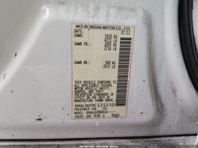 Nissan Altima 2.5 S