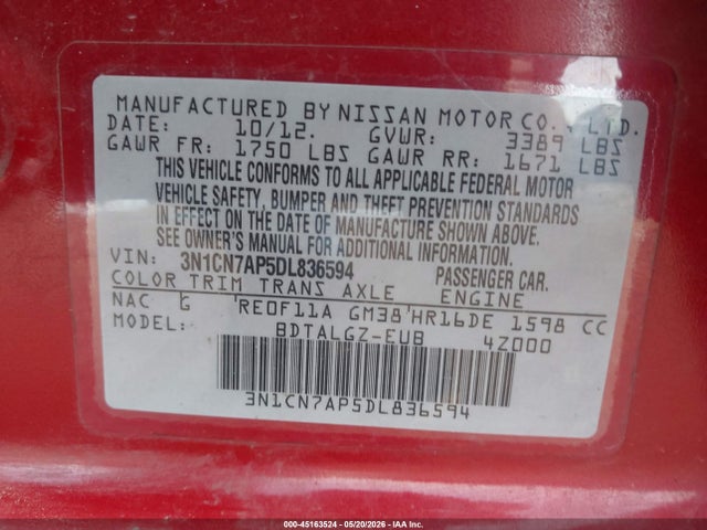 Nissan Versa 1.6 Sl