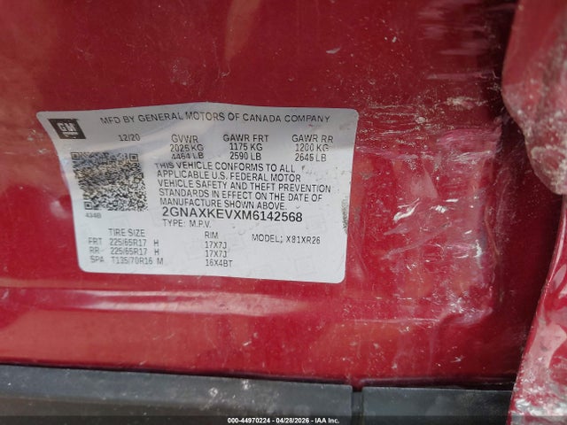 Chevrolet Equinox Fwd Lt