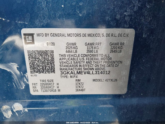 GMC Terrain Fwd Sle