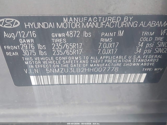 Hyundai SANTA FE 2.4l