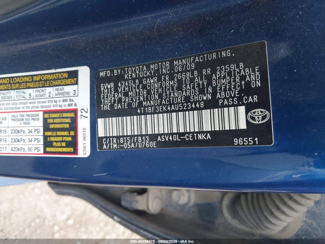 Toyota Camry Le