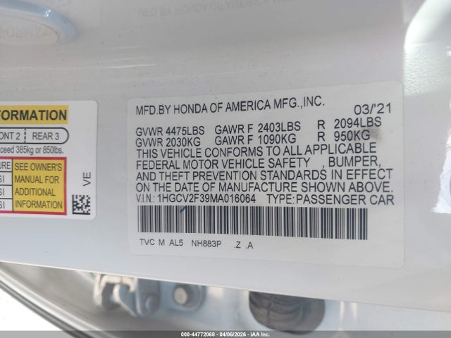 Honda Accord Sport 2.0t