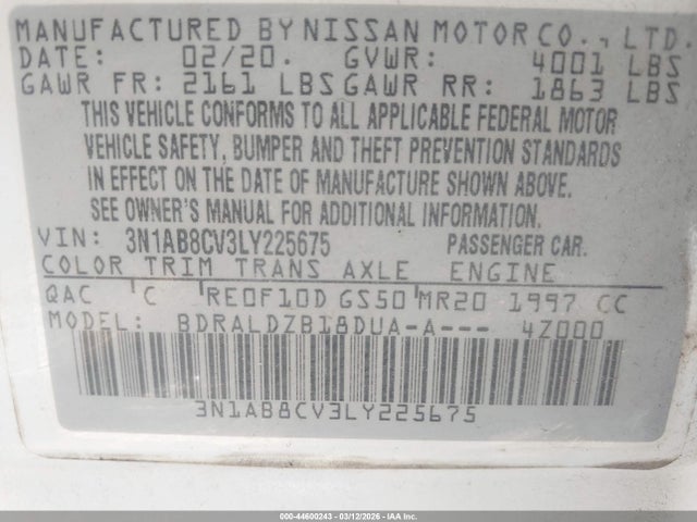 Nissan Sentra Sv Xtronic Cvt