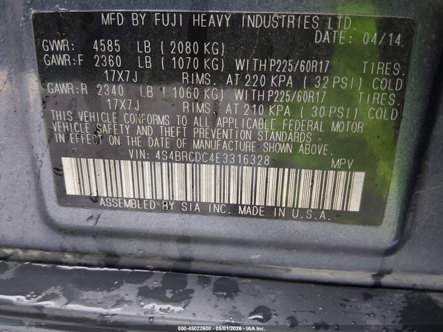Subaru Outback 2.5i Premium