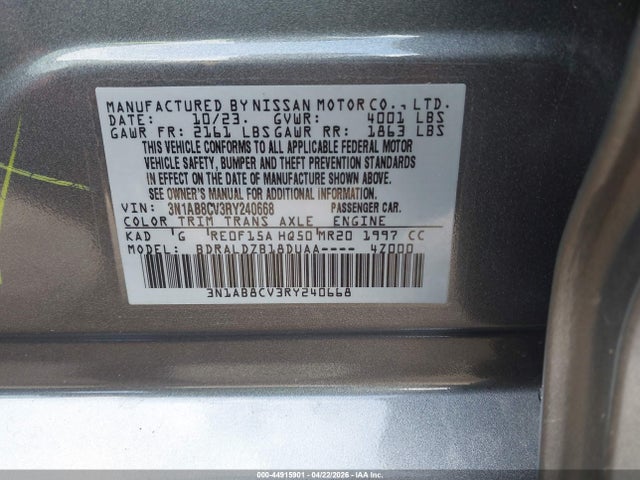 Nissan Sentra Sv Xtronic Cvt