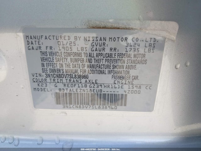 Nissan Versa 1.6 S