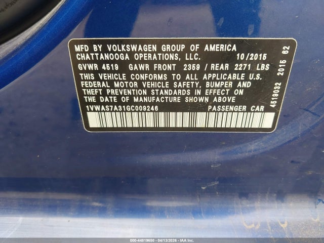 Volkswagen Passat 1.8t S