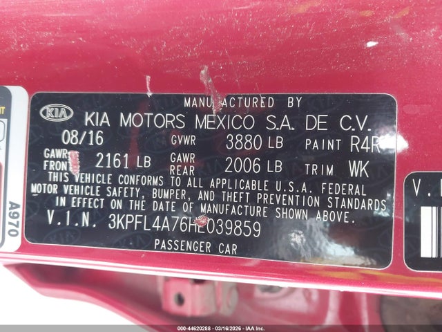 Kia Forte S