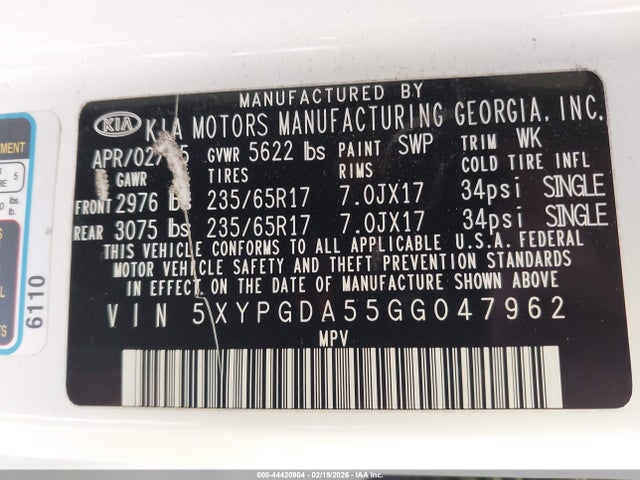 Kia Sorento 3.3l Lx