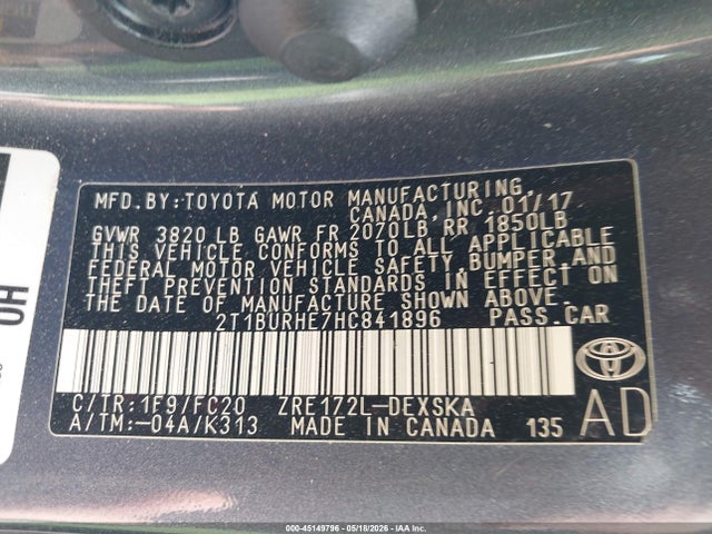 Toyota Corolla Se
